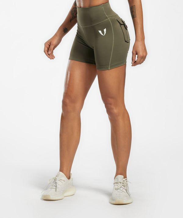 Firmabs Cargo Short Shorts - Olive - Firm Abs Fitness